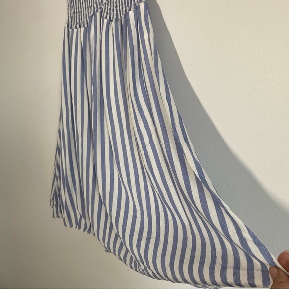 NWT Beachsissi Gorgeous Blue and White Stripe Summer Dress Size Small - Picture 6 of 12